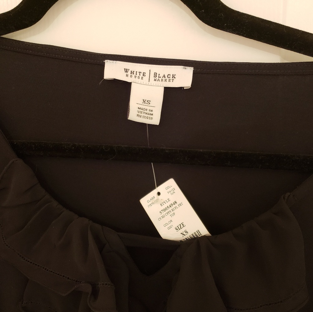 WHBM Ruffle Top NEW XS - Picture 5 of 6